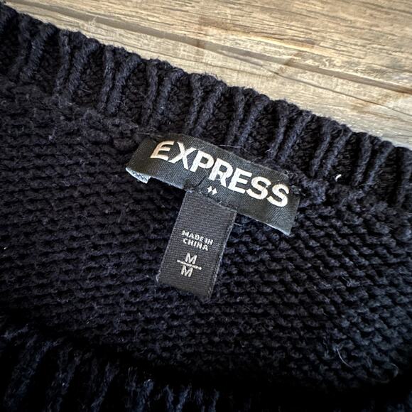 Express Black Knit Sweater - Picture 5 of 6